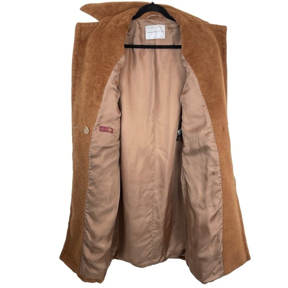 Aritzia Babaton Stedman Alpaca Wool Blend Teddy Coat Brown Size 1 - Picture 5 of 10